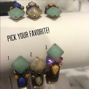 Sorrelli Semi-Precious Polished Stone Open Cuffs